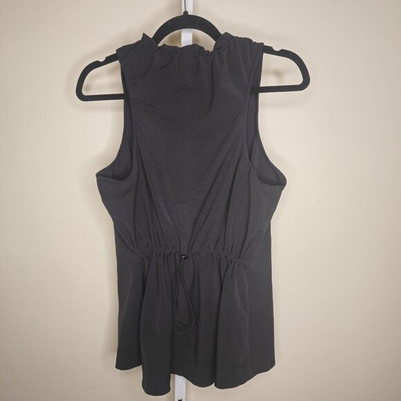 Athleta Black Ruffled Tank Top - Picture 3 of 10
